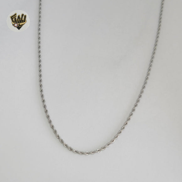 (4-3118) Acero inoxidable - Cadena de eslabones de cuerda de 2 mm.
