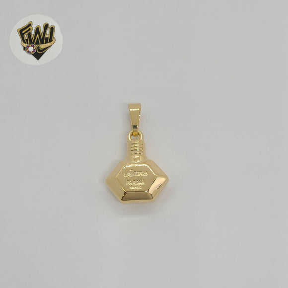 (1-2356-1) Gold Laminate - Perfume Bottle Pendant - BGF