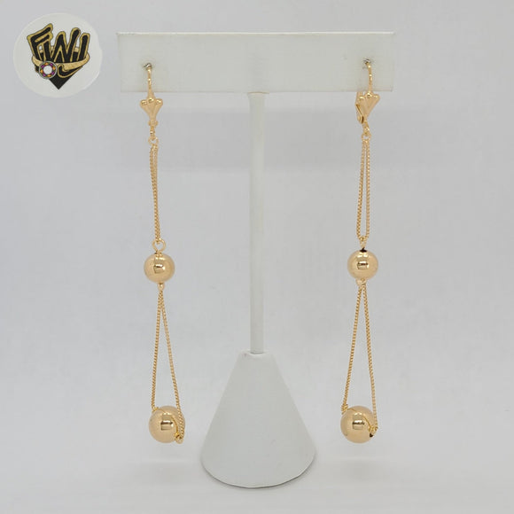 (1-1241-2) Gold Laminate - Long Earrings - BGF