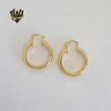 (1-2689-1) Laminado Dorado - Aros Gruesos Lisos - BGO