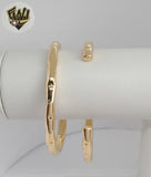 (1-4077-A) Gold Laminate - 5mm Carved Open Bangles - BGF