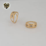 (1-3007-3) Gold Laminate - Evil Eye Ring - BGF