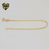 (1-0409-1) Gold Laminate - 1mm Box Link Bracelet - BGF