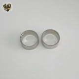 (4-0078) Acero inoxidable - Anillo para hombre con circonitas talladas.