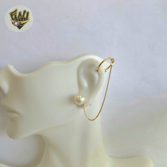 (1-1211-5) Gold Laminate - Asymmetric Earrings - BGF