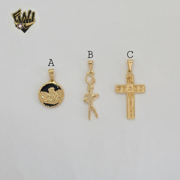 (1-2084) Gold Laminate Pendants - BGF