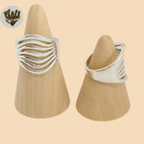 (2-5074-2) Plata de Ley 925 - Anillo Multi Bandas.