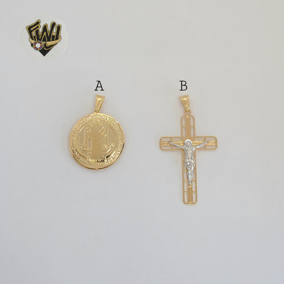 (1-2286-1) Gold Laminate - Religious Pendants - BGF