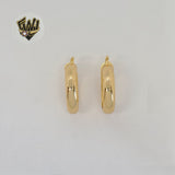 (1-2689-1) Laminado Dorado - Aros Gruesos Lisos - BGO