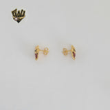 (1-1143-1) Gold Laminate - Owl Earrings - BGO