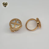 (4-0078) Acero inoxidable - Anillo para hombre con circonitas talladas.
