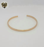 (1-4081) Laminado de oro - Brazaletes abiertos de 7 mm - BGF