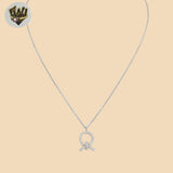 (2-66071-2) 925 Sterling Silver - 1mm Zircon Necklace - 16"