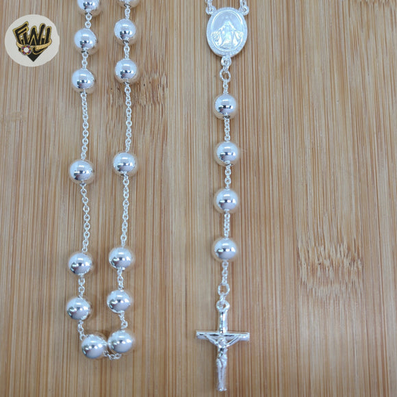 (2-2310) Plata de ley 925 - Collar Rosario - 24