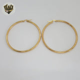 (4-2179) Stainless Steel - Plain Medium Hoops.