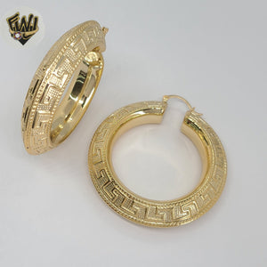 (1-2755-5) Gold Laminate - Chunky Greek Hoops - BGO