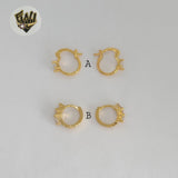 (1-2632-2) Gold Laminate Hoops - BGO