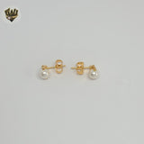 (1-1059) Gold Laminate - Pearls Earrings - BGO