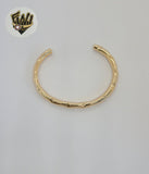 (1-4077-A) Gold Laminate - 4.5mm Carved Open Bangles - BGF