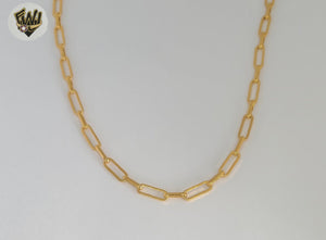(1-1540-C) Gold Laminate - 5mm Long Rolo Paper Clip Link Chain - BGO