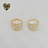 (1-3033) Gold Laminate - Two Tone Ring - BGF