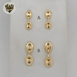 (1-1162-2) Gold Laminate - Stud Earrings - BGF