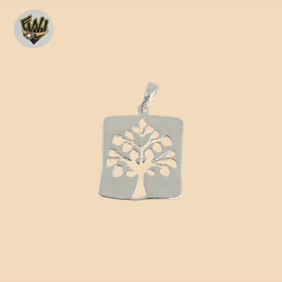 (2-1534) 925 Sterling Silver -Tree of Live Pendant.