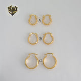 (1-2546) Gold Laminate Hoops - BGO