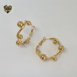 (4-2225) Stainless Steel - Balls Hoops.