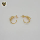 (1-2961-3) Aros de cuerda trenzada laminados en oro - BGF