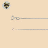 (2-66017) 925 Sterling Silver - 1mm Hamsa Hand Necklace - 18"