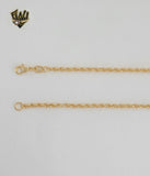 (1-6369) Laminado de Oro - Collar Doble Eslabón - BGF