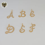 (1-2456) Laminado Oro - Colgantes Letras - BGF