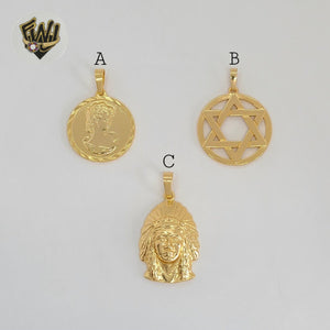 (1-2303-2) Gold Laminate Pendants - BGO