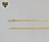 (1-1673-1) Gold Laminate - 3mm Circles Link Chain - BGF