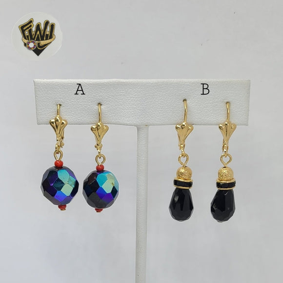 (1-1196-1) Gold Laminate - Dangling Earrings - BGF