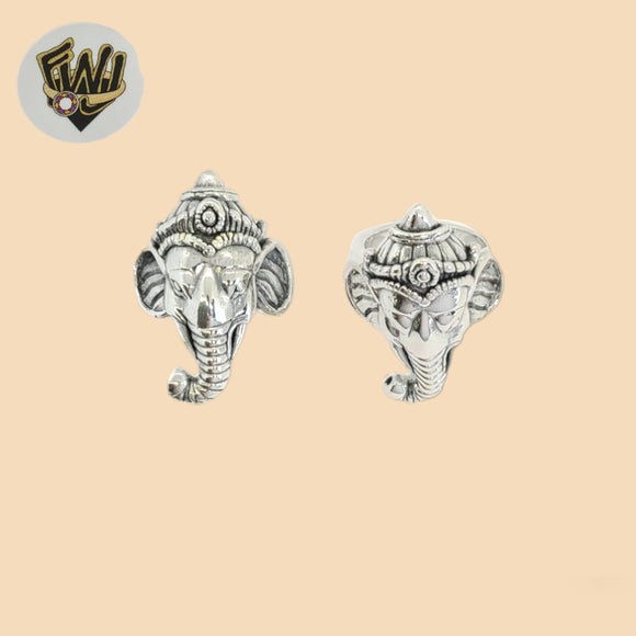 (2-5048-3) 925 Sterling Silver - Elephant Elongated Ring.