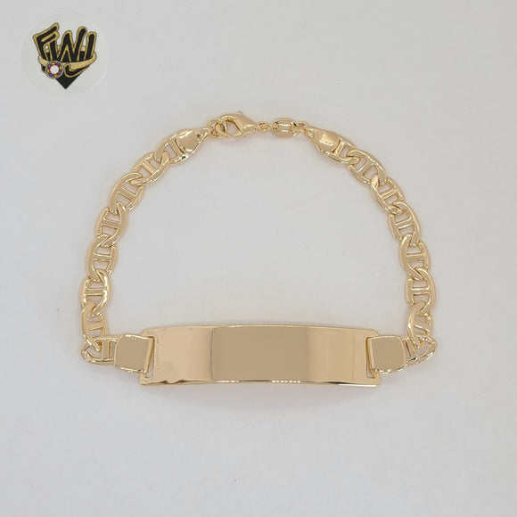 (1-60070) Gold Laminate - 6.5mm Mariner Link Men Bracelet - 8.5