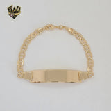 (1-60070) Laminado de oro - Pulsera Mariner Link para hombre de 6,5 mm - 8,5" - BGF