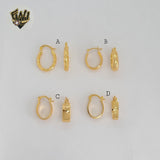 (1-2545) Gold Laminate Hoops - BGO