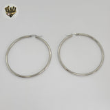 (4-2179-1) Stainless Steel - Plain Medium Hoops.