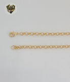 (1-6068) Gold Laminate - Double Link Necklace - BGF