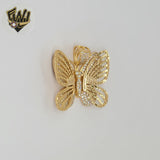 (1-2470) Gold Laminate - Butterfly Pendant - BGO