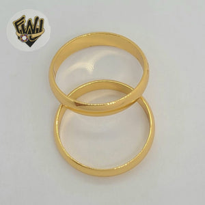(1-3044-3) Gold Laminate - Classic Band Unisex Ring - BGO