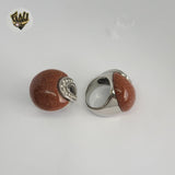 (4-0078) Acero inoxidable - Anillo para hombre con circonitas talladas.