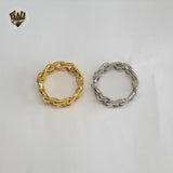 (4-0009) Acero inoxidable - Anillo clásico con banda gruesa.