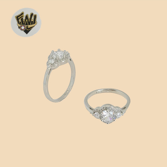 (2-5086-2) Plata de Ley 925 - Anillo Piedra Zircón