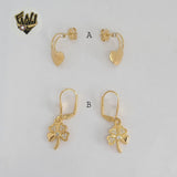 (1-1185-1) Gold Laminate - Long Earrings - BGF
