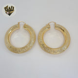 (1-2755-5) Gold Laminate - Chunky Greek Hoops - BGO