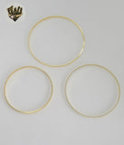 (1-4003) Laminado de oro - Brazaletes clásicos de 2,5 mm - Docena - BGO